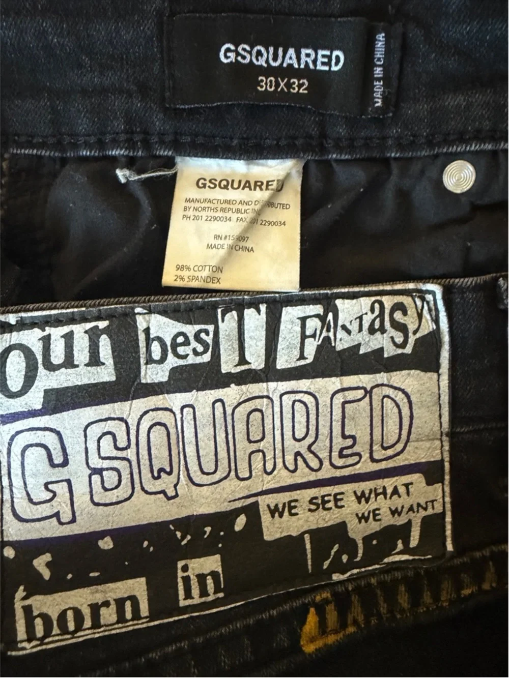 Gsquared men’s black
